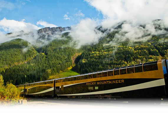 A sunny day on the Rocky Mountaineer
